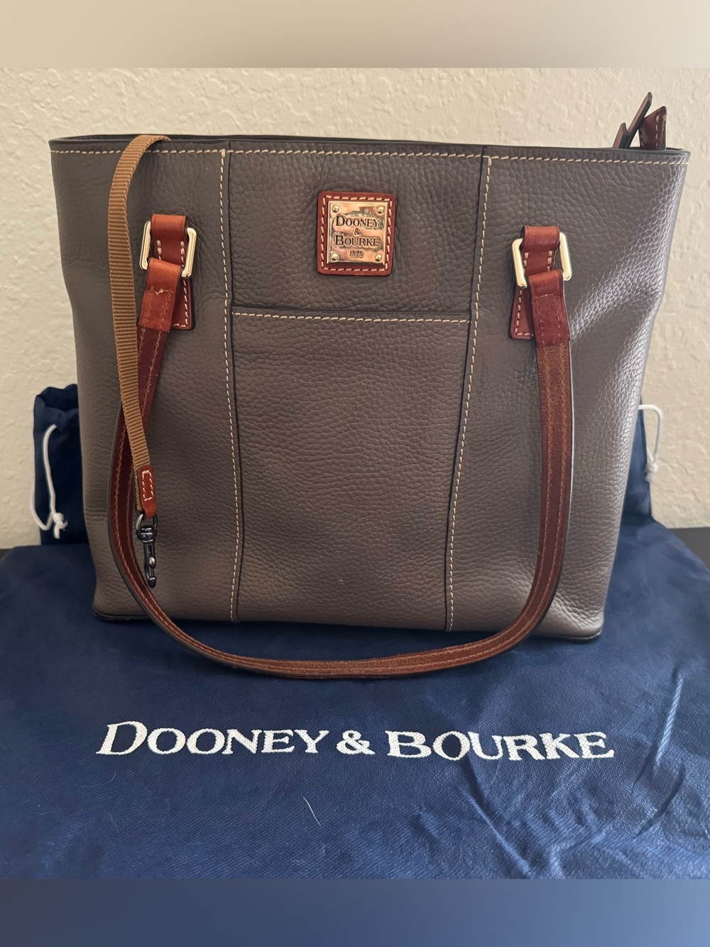 Dooney & Bourke Elephant Pebbled Leather Small Lexington Shoulder Bag